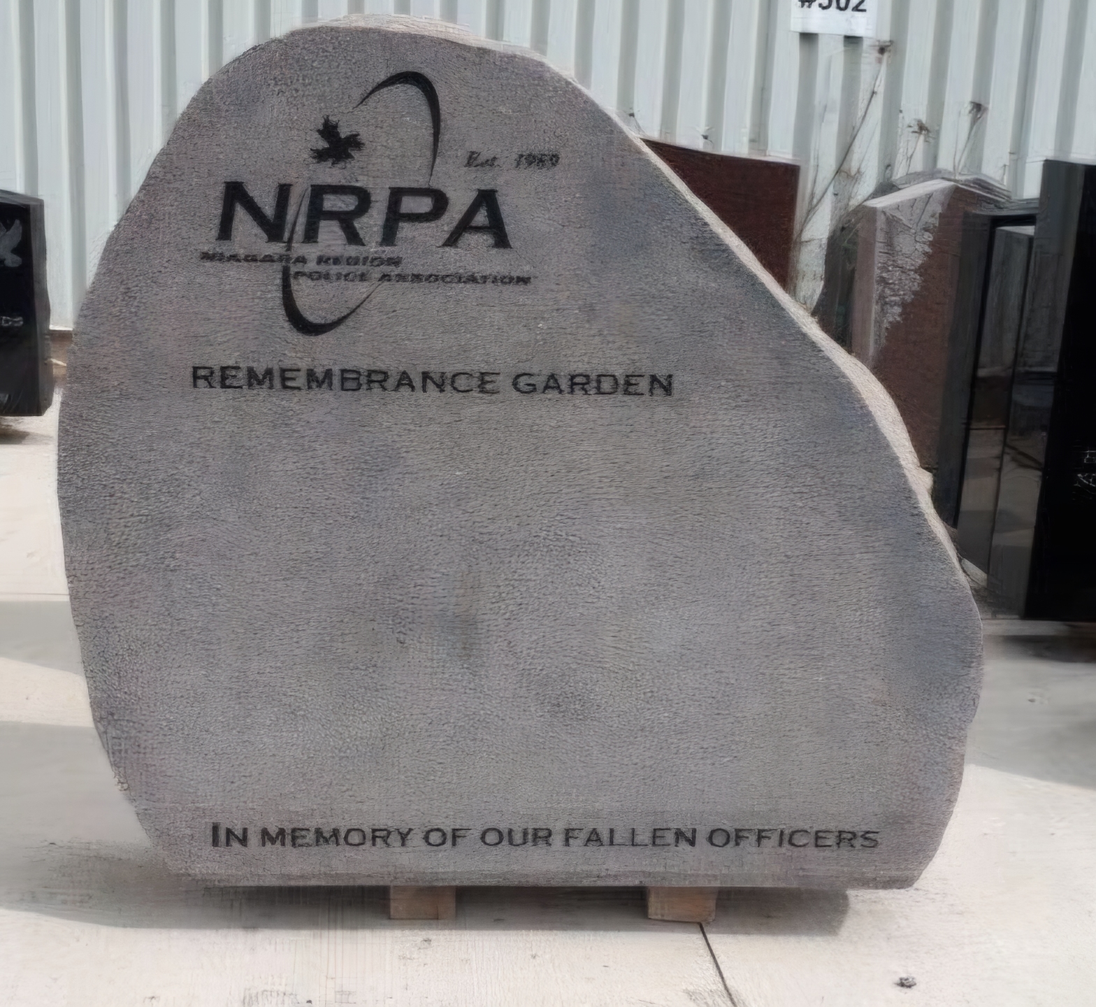 Police Association Remembrance Garden Stone
